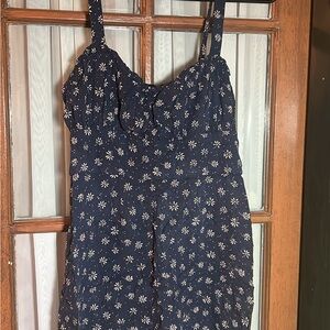 Trixxi Navy Blue Floral Mini Dress